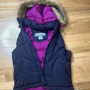 Columbia, vest, detachable hood